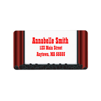 映画館バースデーパーティー住所 シール