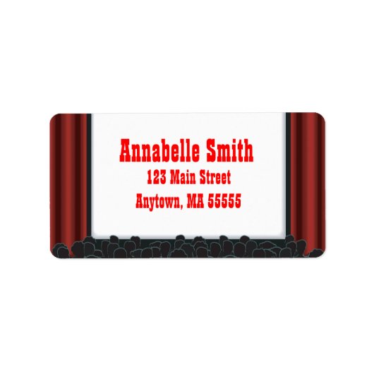 映画館バースデーパーティー住所 シール (正面)