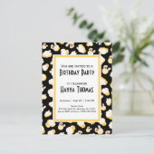 映画館ポップコーンテーマ誕生日 インビテーションポストカード (スタンド正面)