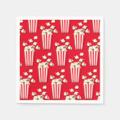 映画館ポップコーン誕生日パーティナプキンス スタンダードカクテルナプキン (正面)