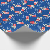 映画館ポップコーン誕生日パーティー ラッピングペーパー (角)