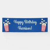 映画館ポップコーン誕生日パーティー 横断幕 (横)