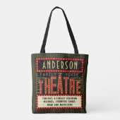 映画館マーキーホームシネマパーソナライズされた トートバッグ (裏面)