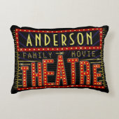 映画館マーキーホームシネマ |パーソナライズされた | アクセントクッション (正面)