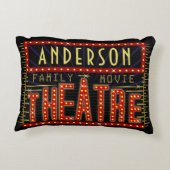 映画館マーキーホームシネマ |パーソナライズされた | アクセントクッション (裏面)