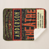 映画館マーキーホームシネマ |名前をカスタムする シェルパブランケット (正面(横))