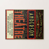 映画館マーキーホームシネマ |名前をカスタムする ジグソーパズル (横)