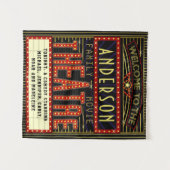 映画館マーキーホームシネマ |名前をカスタムする タペストリー (正面(横))