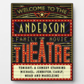 映画館マーキーホームシネマ |名前をカスタムする フォトプラーク (正面)