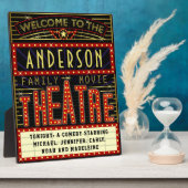 映画館マーキーホームシネマ |名前をカスタムする フォトプラーク (側面)