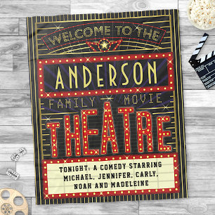 映画館マーキーホームシネマ  名前をカスタムする フリースブランケット