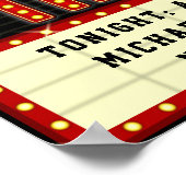 映画館マーキーホームシネマ |名前をカスタムする ポスター (角)