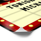 映画館マーキーホームシネマ |名前をカスタムする ポスター (コーナー)