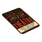 映画館マーキーホームシネマ |名前をカスタムする マグネット (右側)