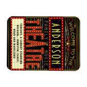 映画館マーキーホームシネマ |名前をカスタムする マグネット (横)