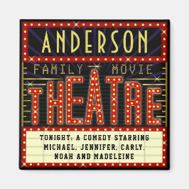 映画館マーキーホームシネマ |名前をカスタムする マグネット