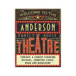 映画館マーキーホームシネマ |名前をカスタムする メタルプリント