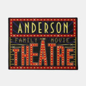 映画館マーキーホームシネマ |名前をカスタムするV1 ドアマット (正面)