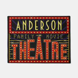映画館マーキーホームシネマ |名前をカスタムするV1 ドアマット