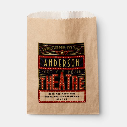 映画館マーキーポップコーンシネマ結婚の名前 フェイバーバッグ (正面)