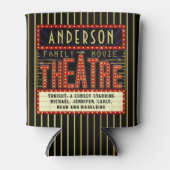 映画館マーキー |カスタム映画の名前 缶クーラー (正面)