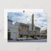 映画館ヴィンテージカーシネマポストカード ポストカード (正面/裏面)