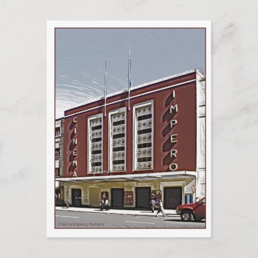 映画館Impero、アスマラ ポストカード (正面)