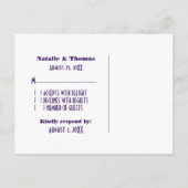 映画館RSVPポストカード（紫） インビテーションポストカード (裏面)