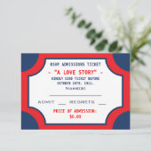 映画館RSVP入学チケット 出欠カード (スタンド正面)