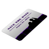 映画館Save the Date Magnet, Purple マグネット (左側)
