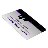 映画館Save the Date Magnet, Purple マグネット (右側)