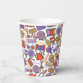 映画鮮やかカラフル夜パーティー 紙コップ