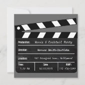 映画&カクテルパーティの招待状 招待状 (正面)