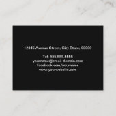 映画・テレビの撮影者・映画撮影技師・カメラレンズ 名刺 (裏面)