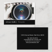 映画・テレビの撮影者・映画撮影技師・カメラレンズ 名刺 (正面/裏面)