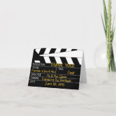 映画 テーマのウェディング サンクス サンキューカード (正面)