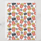 映画＆ポップコーン スクラップブッキングペーパー (正面)