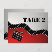 映画（ユダヤ教の）バル・ミツバー披露宴 招待状 (正面/裏面)