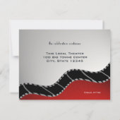 映画（ユダヤ教の）バル・ミツバー披露宴 招待状 (裏面)