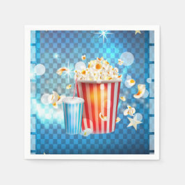 映画 映画鑑賞 ナイト ポップコーン ソーダ パーティ スタンダードカクテルナプキン