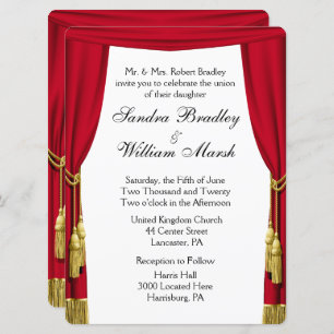 映画/演劇テーマ結婚式招待状 招待状