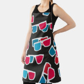 映画、3Dメガネ、シームレス。  エプロン (インサイチュ)