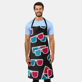 映画、3Dメガネ、シームレス。  エプロン (着用した状態)