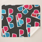 映画、3Dメガネ、シームレス。  シェルパブランケット (正面(横))