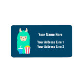 映画Buff Llama絵文字 ラベル (正面)