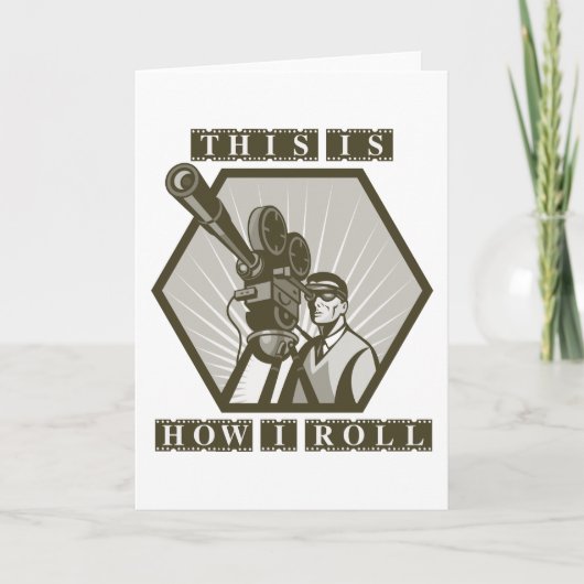 映画TVのフィルムのカメラディレクター カード (正面)