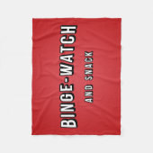 映画TV夜どんちゃん騒ぎの腕時計および軽食毛布 フリースブランケット (正面)