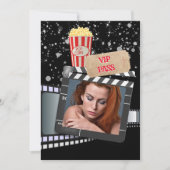 映画VIP写真ハリエレガントウッドのテーマパーティー 招待状 (正面)