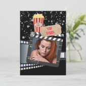 映画VIP写真ハリエレガントウッドのテーマパーティー 招待状 (スタンド正面)