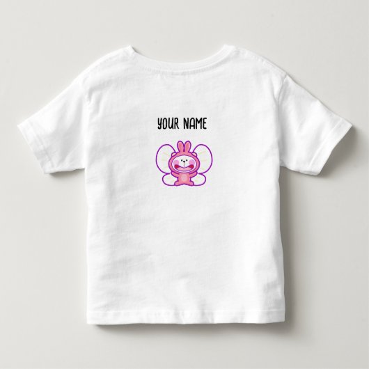 春うさぎ トドラーTシャツ (裏面)
